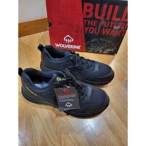 Wolverine Men's Bolt Knit Safety Toe Industrial Shoe Black 11.5 X-Wide (EW)